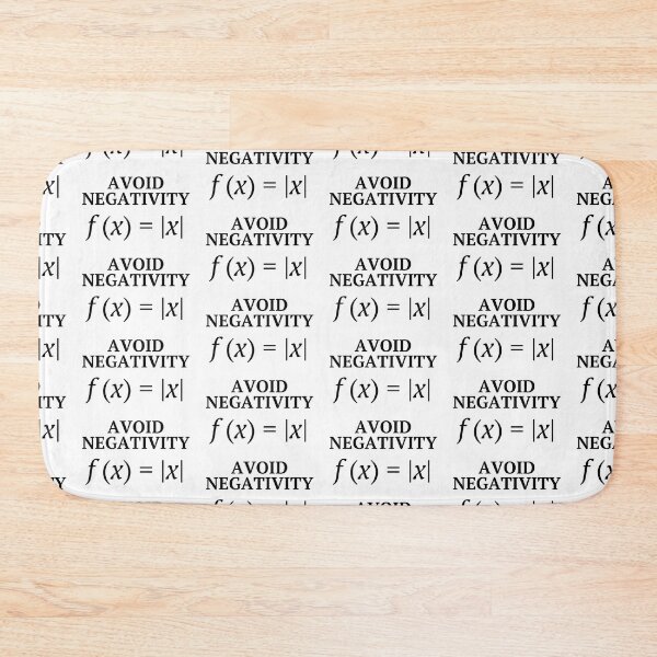 Item preview, Avoid Negativity - Funny but Inspiring Math Joke designed and sold by MathVerge.
