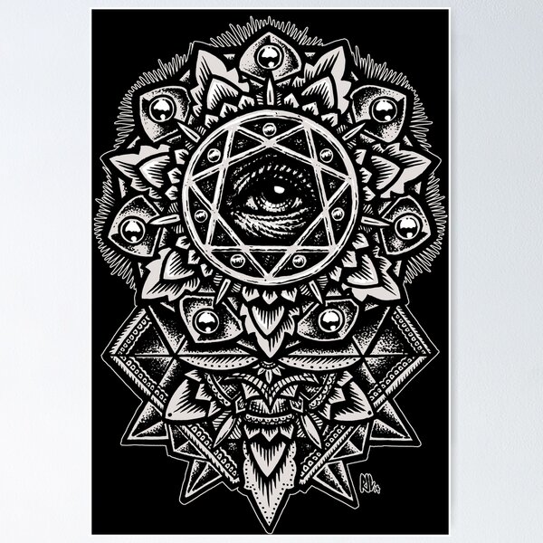 Item preview, Eye of God Flower Mandala designed and sold by Roberto Jaras Lira.