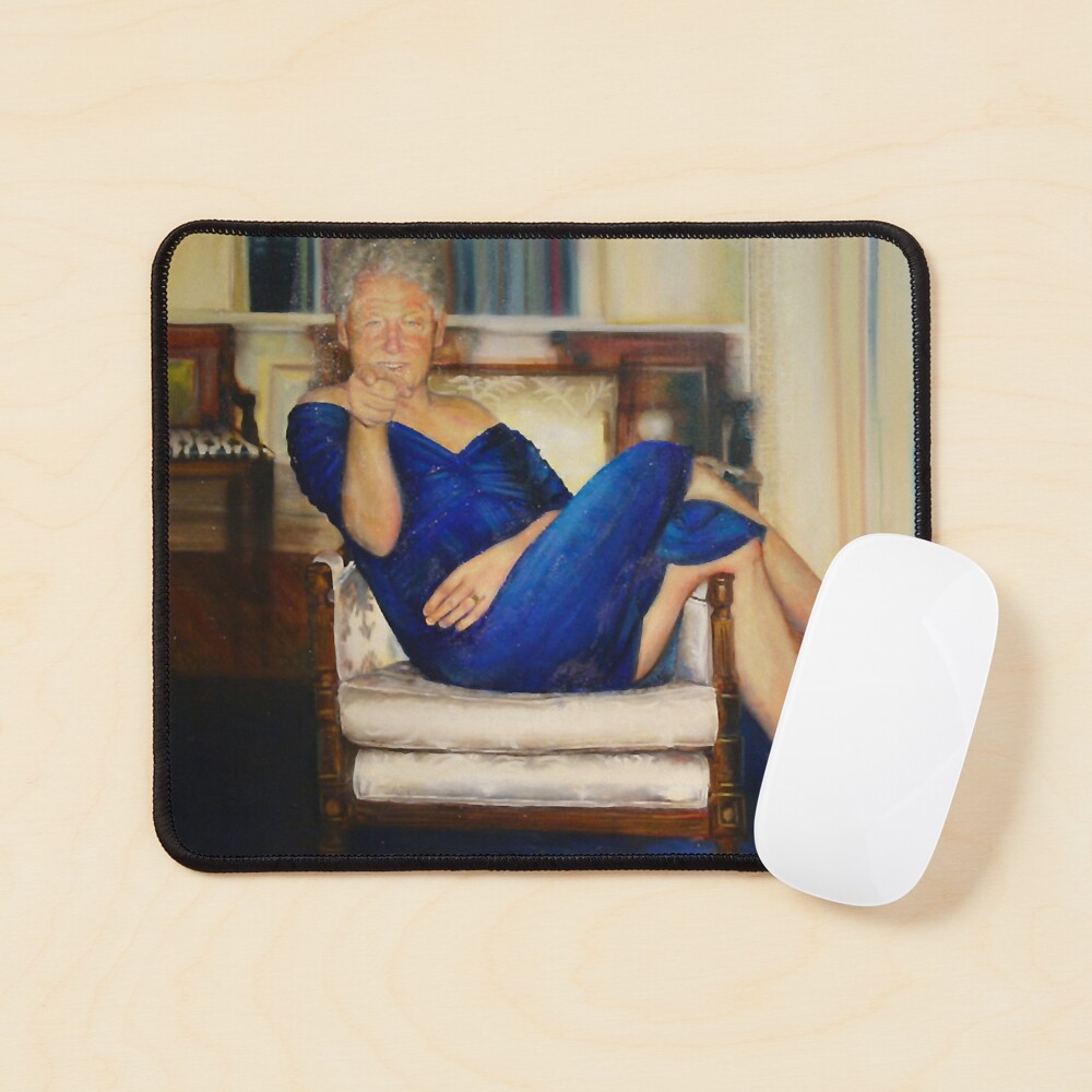 Bill Clinton Blue Dress" Poster for Sale by Tempotat | Redbubble