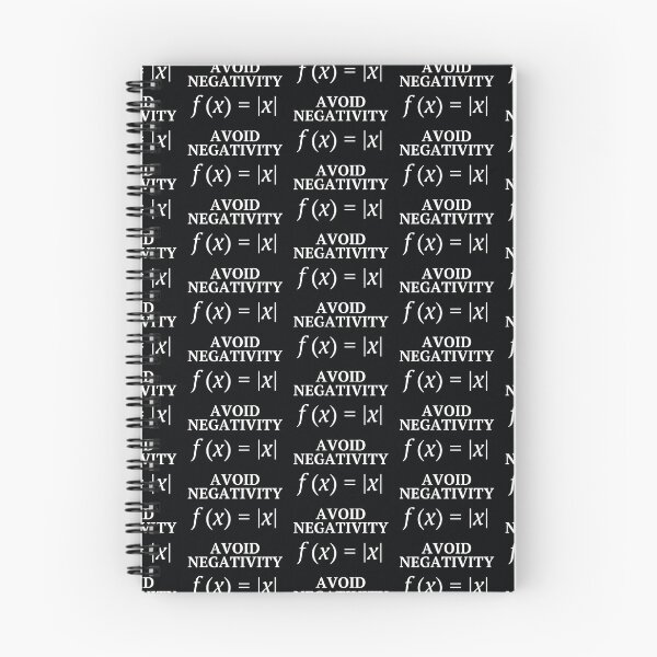 Item preview, Avoid Negativity - Funny But Inspiring Math Joke designed and sold by MathVerge.