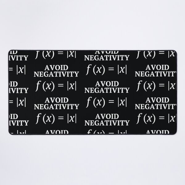 Item preview, Avoid Negativity - Funny But Inspiring Math Joke designed and sold by MathVerge.