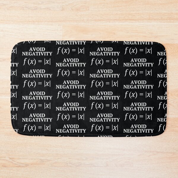 Item preview, Avoid Negativity - Funny But Inspiring Math Joke designed and sold by MathVerge.
