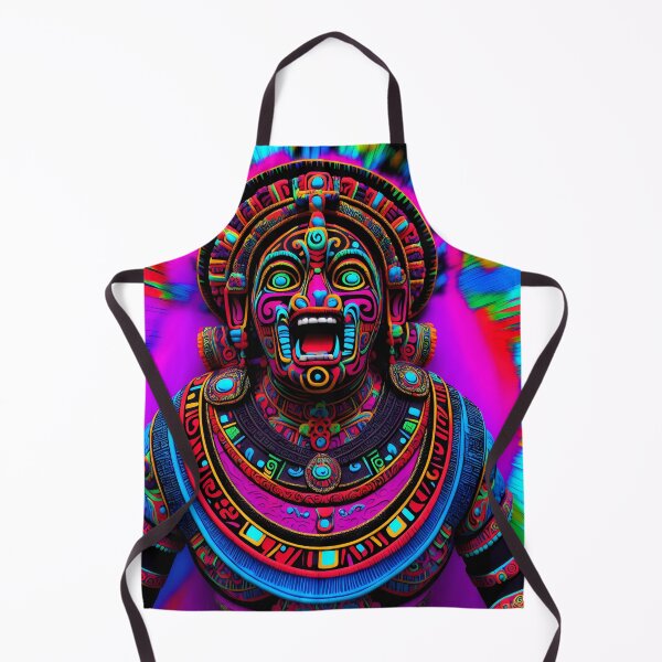 Item preview, Mayan Mask Fantasy Very Colorful Art designed and sold by internlvisions.
