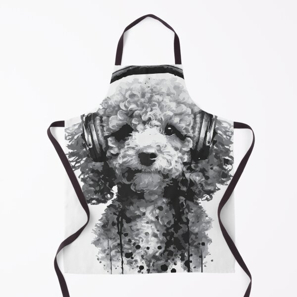 Item preview, A Cavapoo Puppy Wearing Headphones: Animal Street Art designed and sold by GVRDesign.