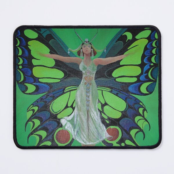 Item preview, Jazz Age Showgirl Flapper Wearing Butterfly Wings Painting designed and sold by taiche.