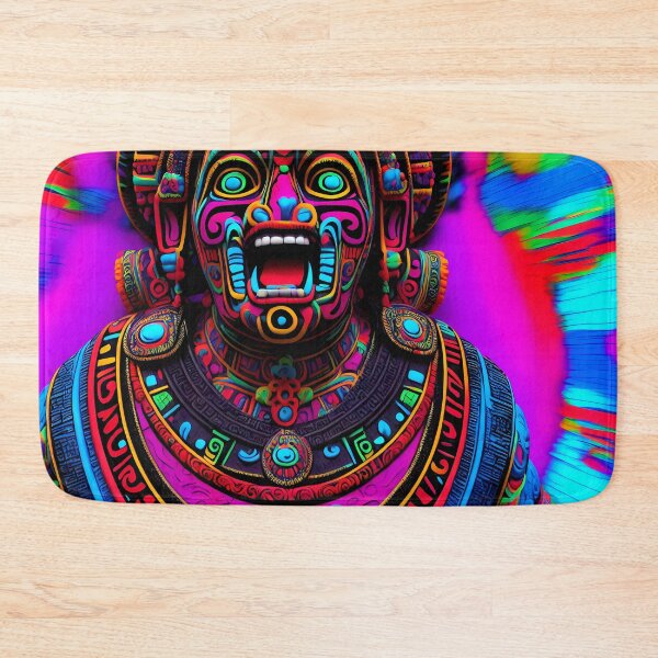 Item preview, Mayan Mask Fantasy Very Colorful Art designed and sold by internlvisions.