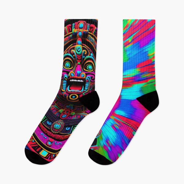 Item preview, Mayan Mask Fantasy Very Colorful Art designed and sold by internlvisions.