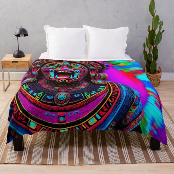 Item preview, Mayan Mask Fantasy Very Colorful Art designed and sold by internlvisions.