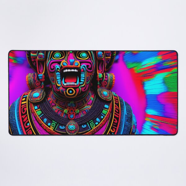 Item preview, Mayan Mask Fantasy Very Colorful Art designed and sold by internlvisions.