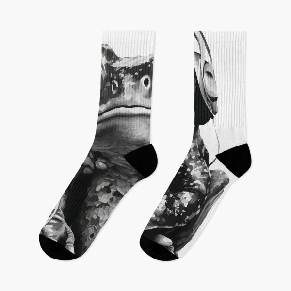 Item preview, A Frog Listening to Music Wearing Headphones - Animal Street Art designed and sold by GVRDesign.
