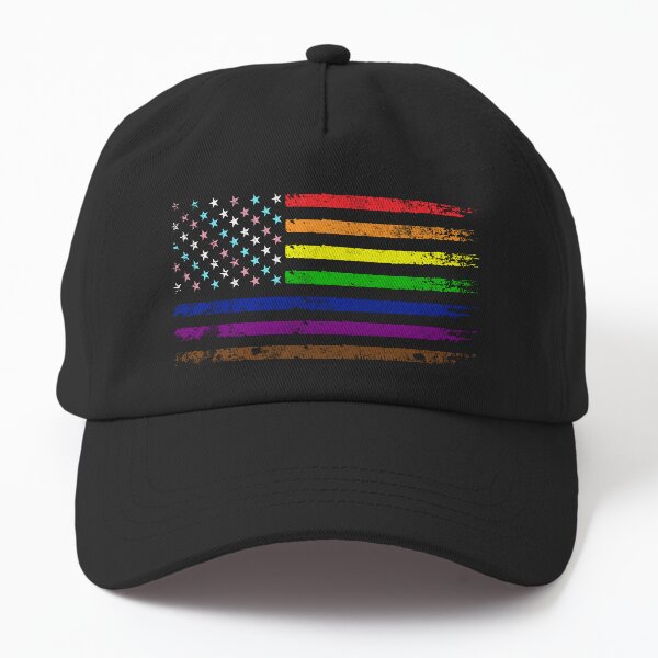 Aperçu de l'œuvre Drapeau américain arc-en-ciel Gay Pride | LGBT 4 juillet | Indicateur de progression LGBTQ créée et vendue par YikesForever.