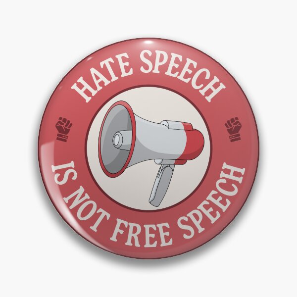 Item preview, Hate Speech Is Not Free Speech designed and sold by Picket Club.