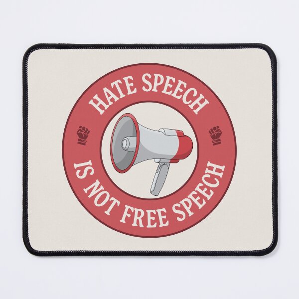 Item preview, Hate Speech Is Not Free Speech designed and sold by Picket Club.