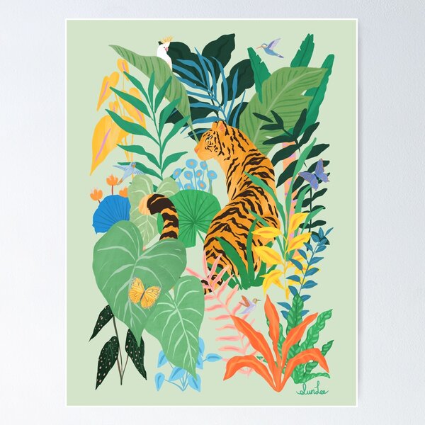 Item preview, Tiger in Jungle designed and sold by SunLee Art.