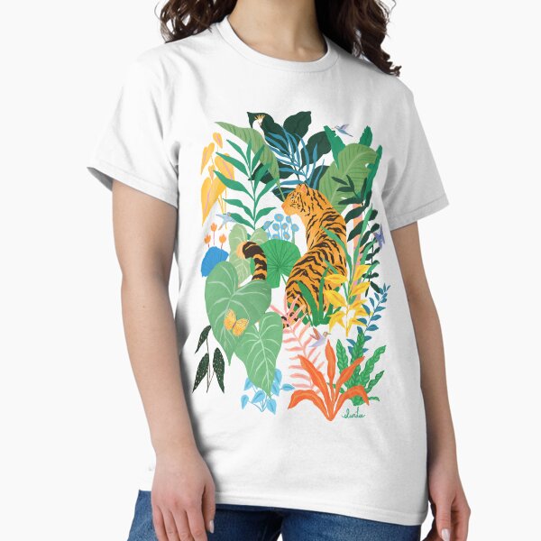 Vista previa del artículo con la obra «Tigre en la jungla», diseñado y vendido por SunLee Art.