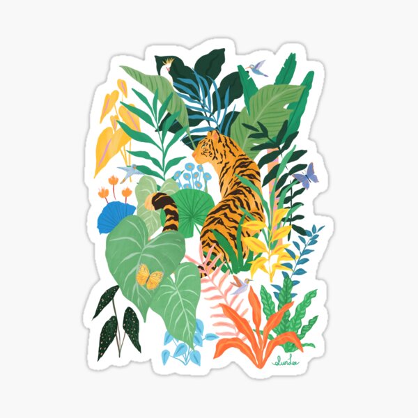 Item preview, Tiger in Jungle designed and sold by SunLee Art.