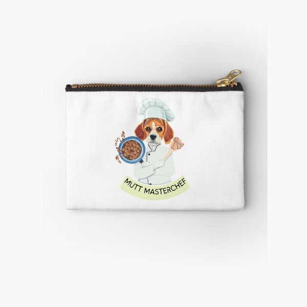 Item preview, Funny Beagle Dog Chef Mutt Masterchef  making his own food with bones and wet food. designed and sold by PixelPizzazz.
