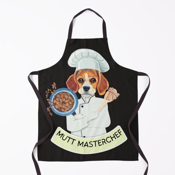 Item preview, Funny Beagle Dog Chef Mutt Masterchef making his own food with bones and wet food. designed and sold by PixelPizzazz.
