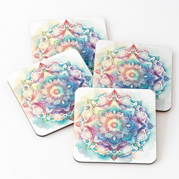 Item preview, A Pastel Boho Mandala - Sacred Space Mandalas Collection designed and sold by GVRDesign.