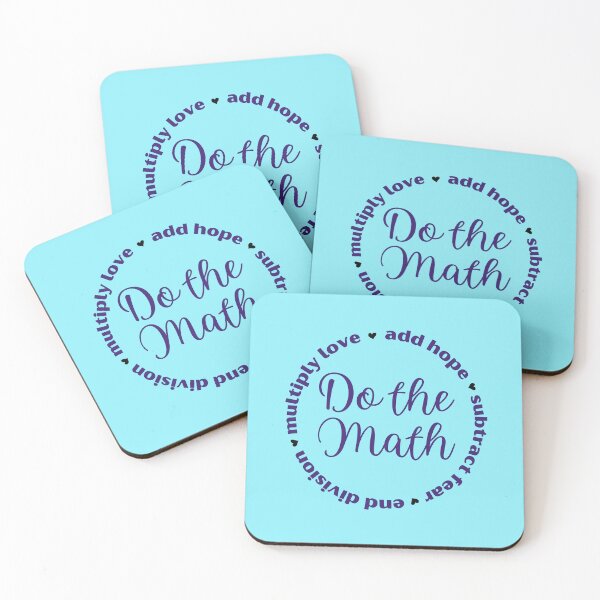 Item preview, Do the Math: Add Hope, Subtract Fear, End Division, Multiply Love designed and sold by MathVerge.