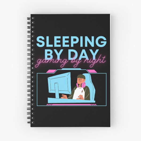 Item preview, Sleeping By Day Gaming By Night-Gaming Addict designed and sold by letsgetinspired.