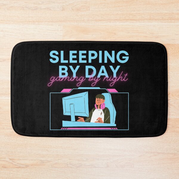 Item preview, Sleeping By Day Gaming By Night-Gaming Addict designed and sold by letsgetinspired.