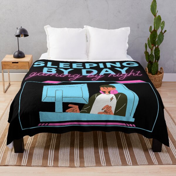 Item preview, Sleeping By Day Gaming By Night-Gaming Addict designed and sold by letsgetinspired.