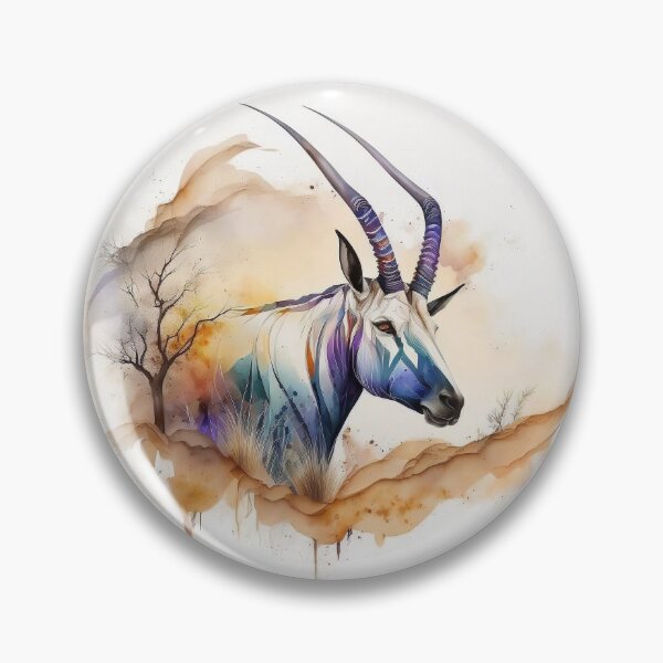 Item preview, Beautiful Oryx Watercolour Illustration Painting	 designed and sold by Adios65.