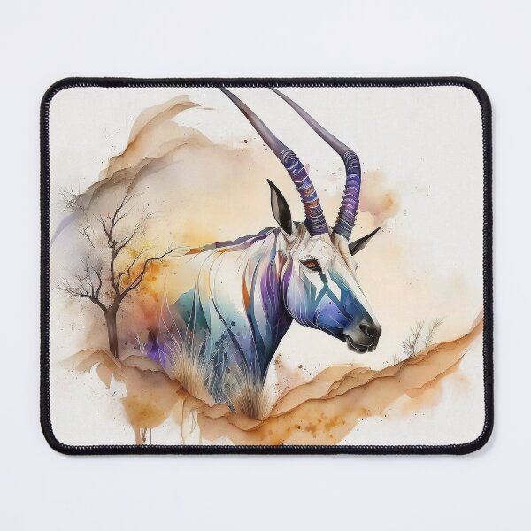 Item preview, Beautiful Oryx Watercolour Illustration Painting	 designed and sold by Adios65.