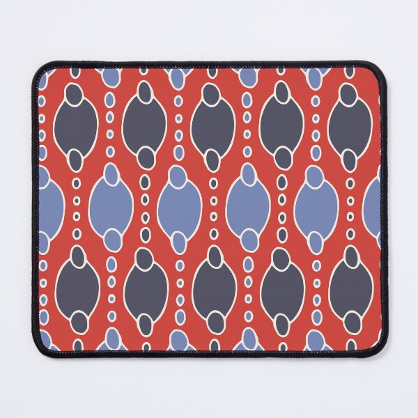 Item preview, Circles and bubbles - tomato red, navy and grey blue designed and sold by FrancesPoff.