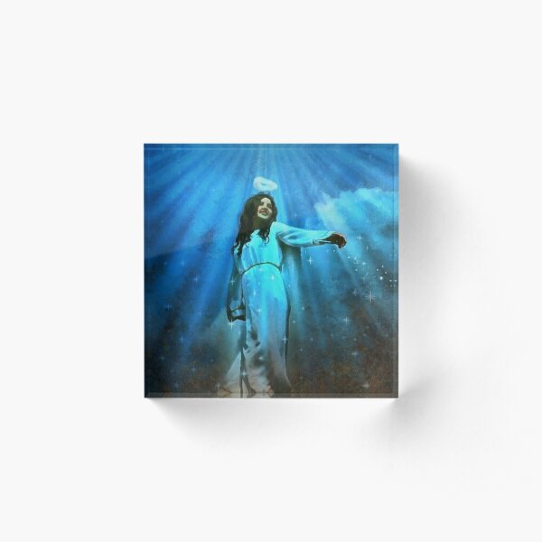 Deep Blue Angel Acrylic Block