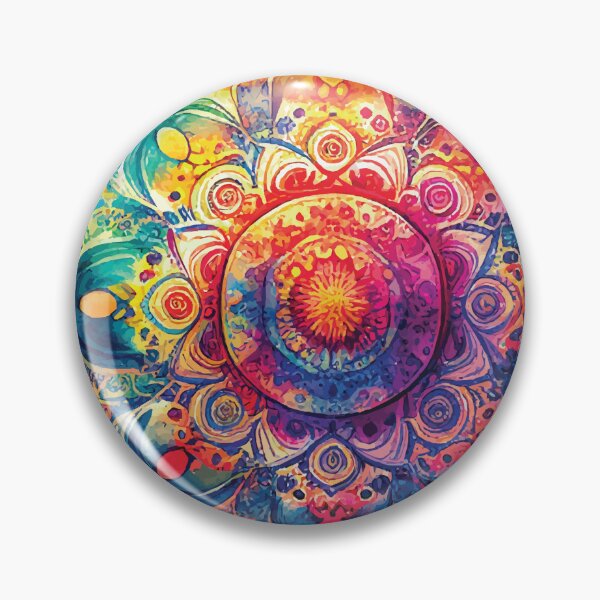 Item preview, A Boho Mandala in Vibrant Colors - Sacred Space Mandalas Collection designed and sold by GVRDesign.