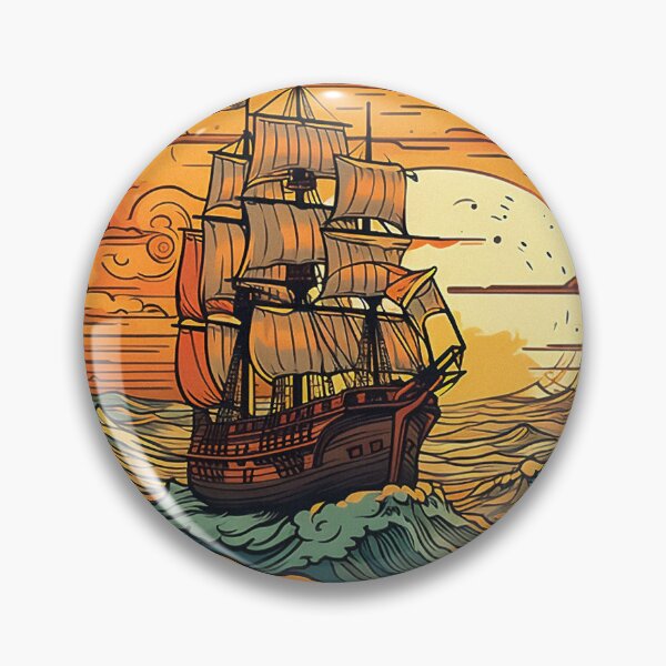 Item preview, Sunset Ship at Sea in 1923 designed and sold by sublimepw.