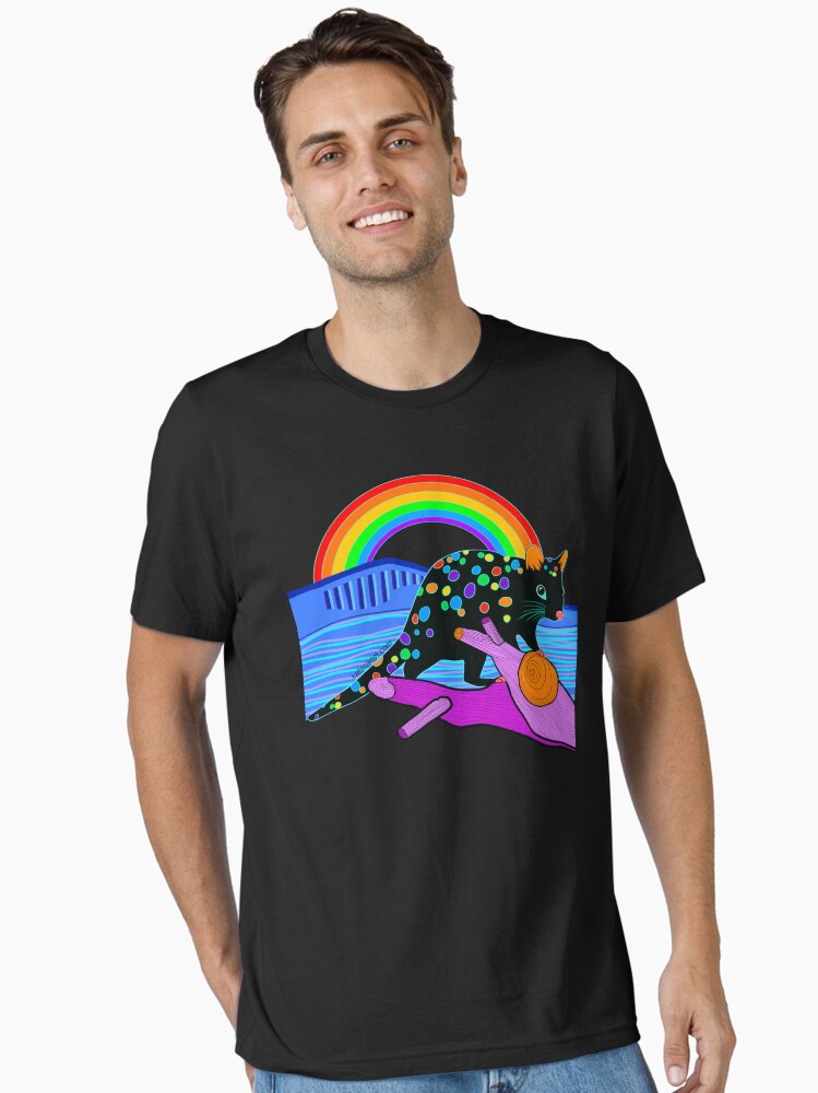 Thumbnail 1 of 7, Essential T-Shirt, Tasmanian Pride Quoll designed and sold by KatScarlet.