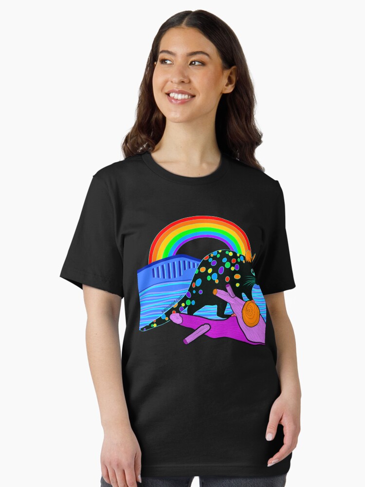Thumbnail 2 of 7, Essential T-Shirt, Tasmanian Pride Quoll designed and sold by KatScarlet.
