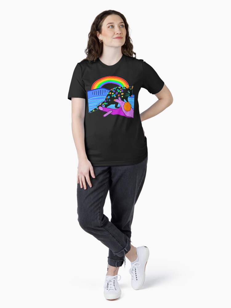 Thumbnail 4 of 7, Essential T-Shirt, Tasmanian Pride Quoll designed and sold by KatScarlet.