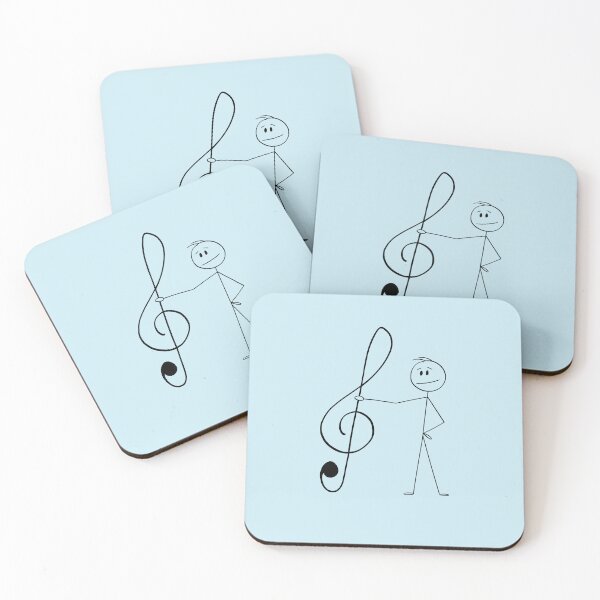Item preview, Treble Clef Man With Musical Notes For Music Lovers And Musicians As A Funny Musical Nerd designed and sold by Funwithmusic.