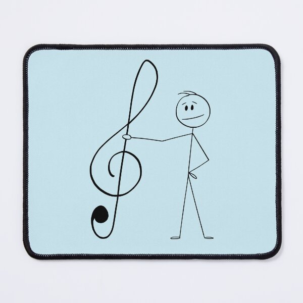 Item preview, Treble Clef Man With Musical Notes For Music Lovers And Musicians As A Funny Musical Nerd designed and sold by Funwithmusic.