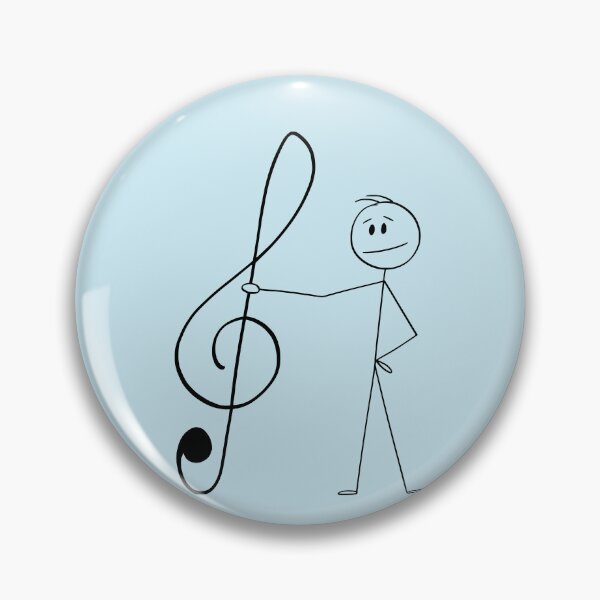 Item preview, Treble Clef Man With Musical Notes For Music Lovers And Musicians As A Funny Musical Nerd designed and sold by Funwithmusic.