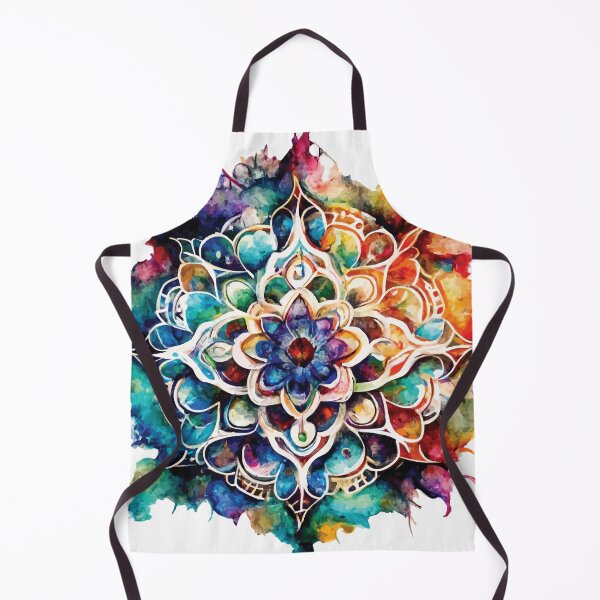 Item preview, A Boho Mandala in Vibrant Watercolor - Sacred Space Mandalas Collection designed and sold by GVRDesign.