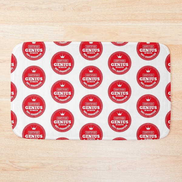 Item preview, Certified Math Genius designed and sold by MathVerge.