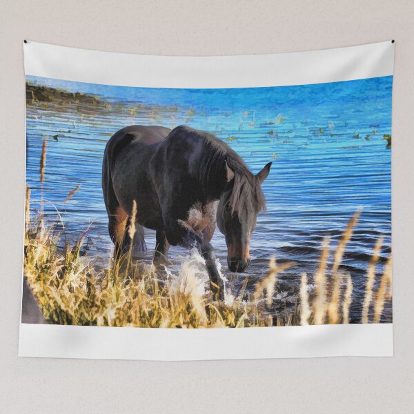 Item preview, Percheron Thoroughbred Horse Artwork designed and sold by NaturePrints.