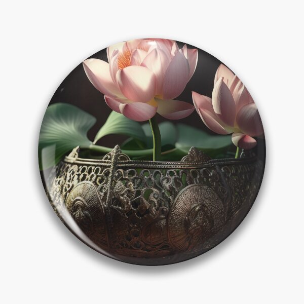 Artikelvorschau, Lotus Flowers in pot Wall Art, interior, Spiritual Wall Art, Zen, Spa - 2 entworfen und verkauft von jetaiart.