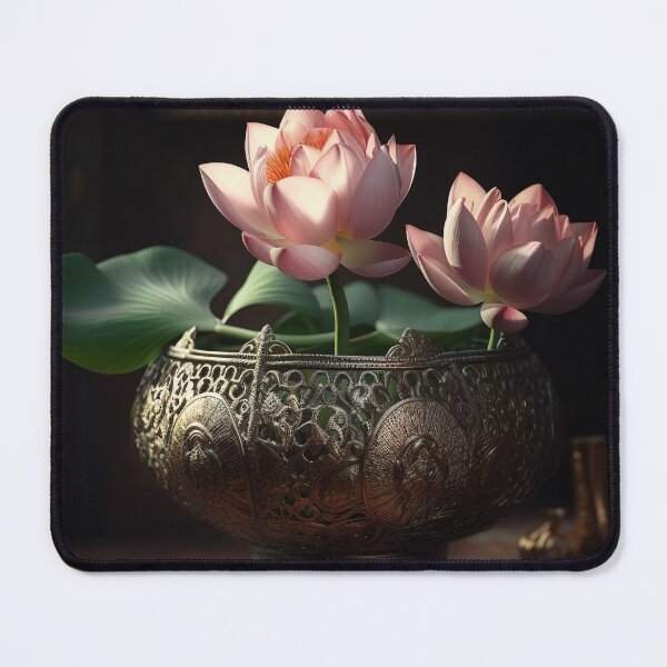 Artikelvorschau, Lotus Flowers in pot Wall Art, interior, Spiritual Wall Art, Zen, Spa - 2 entworfen und verkauft von jetaiart.