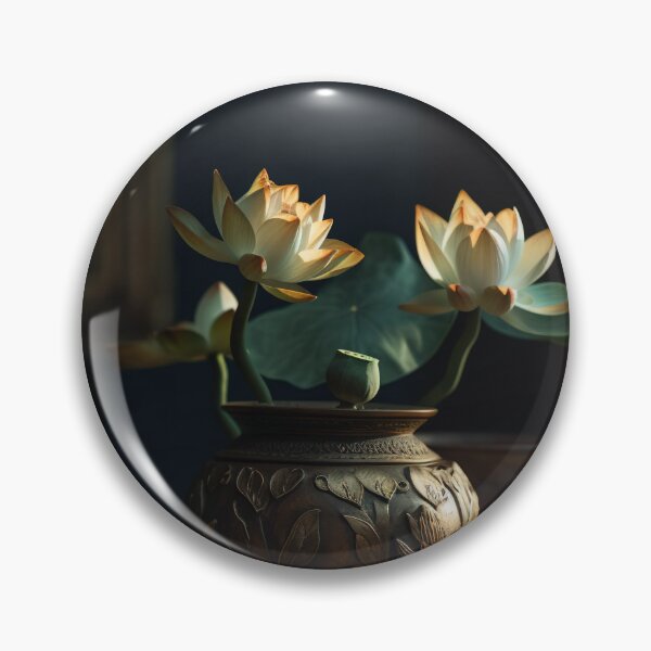 Artikelvorschau, Lotus Flowers in pot Wall Art, interior, Spiritual Wall Art, Zen, Spa - 4 entworfen und verkauft von jetaiart.