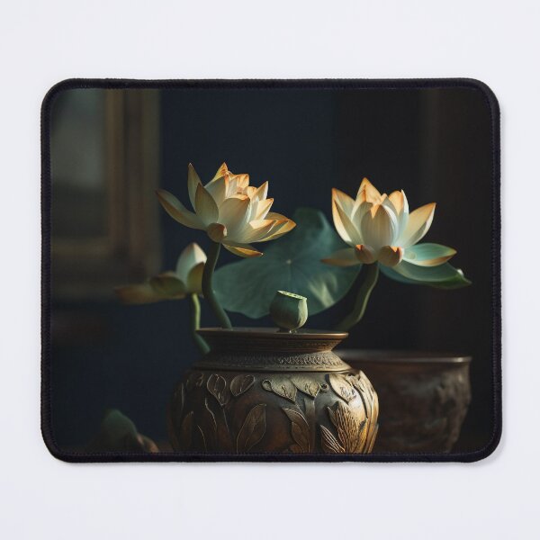 Artikelvorschau, Lotus Flowers in pot Wall Art, interior, Spiritual Wall Art, Zen, Spa - 4 entworfen und verkauft von jetaiart.