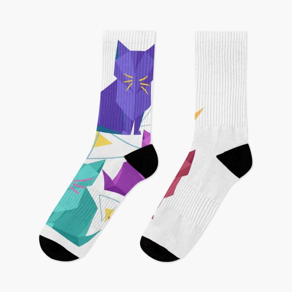Item preview, Colorful Abstract Whiskered Cats designed and sold by Willow65625.