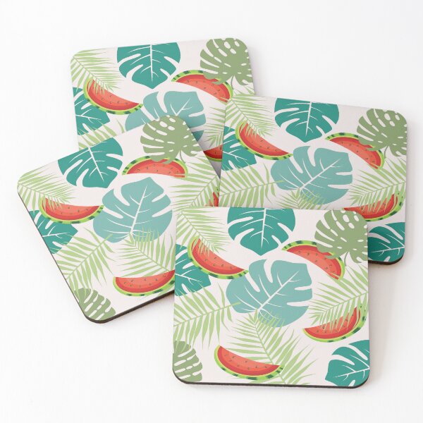 Aperçu de l'œuvre Fond de fruits feuilles tropicales créée et vendue par janusa.