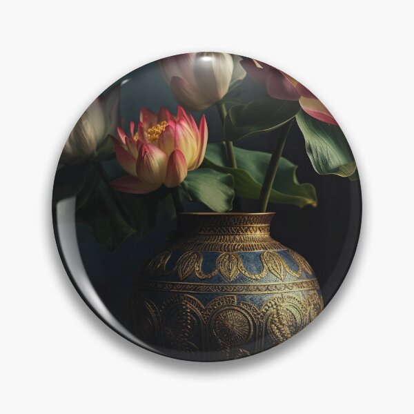 Artikelvorschau, Lotus Flowers in pot Wall Art, interior, Spiritual Wall Art, Zen, Spa - 6 entworfen und verkauft von jetaiart.