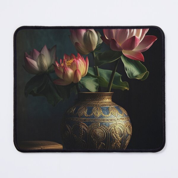 Artikelvorschau, Lotus Flowers in pot Wall Art, interior, Spiritual Wall Art, Zen, Spa - 6 entworfen und verkauft von jetaiart.